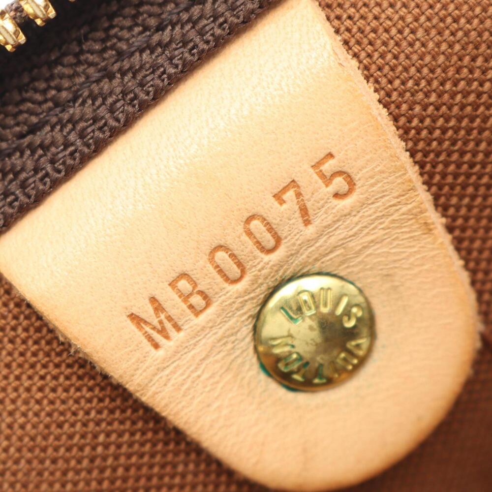 LOUIS VUITTON Authentic Brown Monogram Leather Keepall 50 Boston Bag - Picture 5 of 9